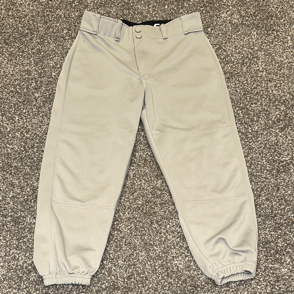 Kids' Classic Gray Baseball Pants